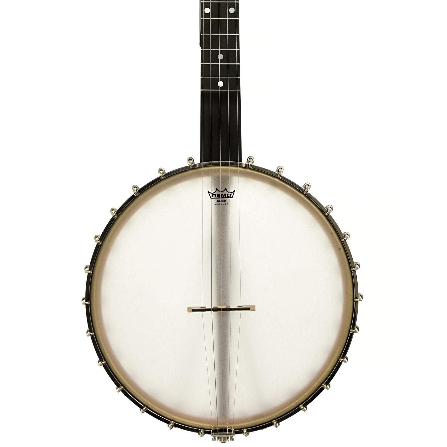 Front of Bart Reiter Round Peak Open Back Banjo