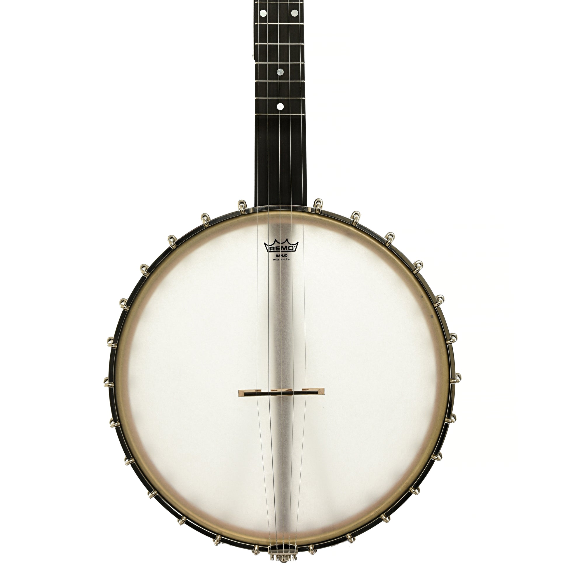 Front of Bart Reiter Round Peak Open Back Banjo
