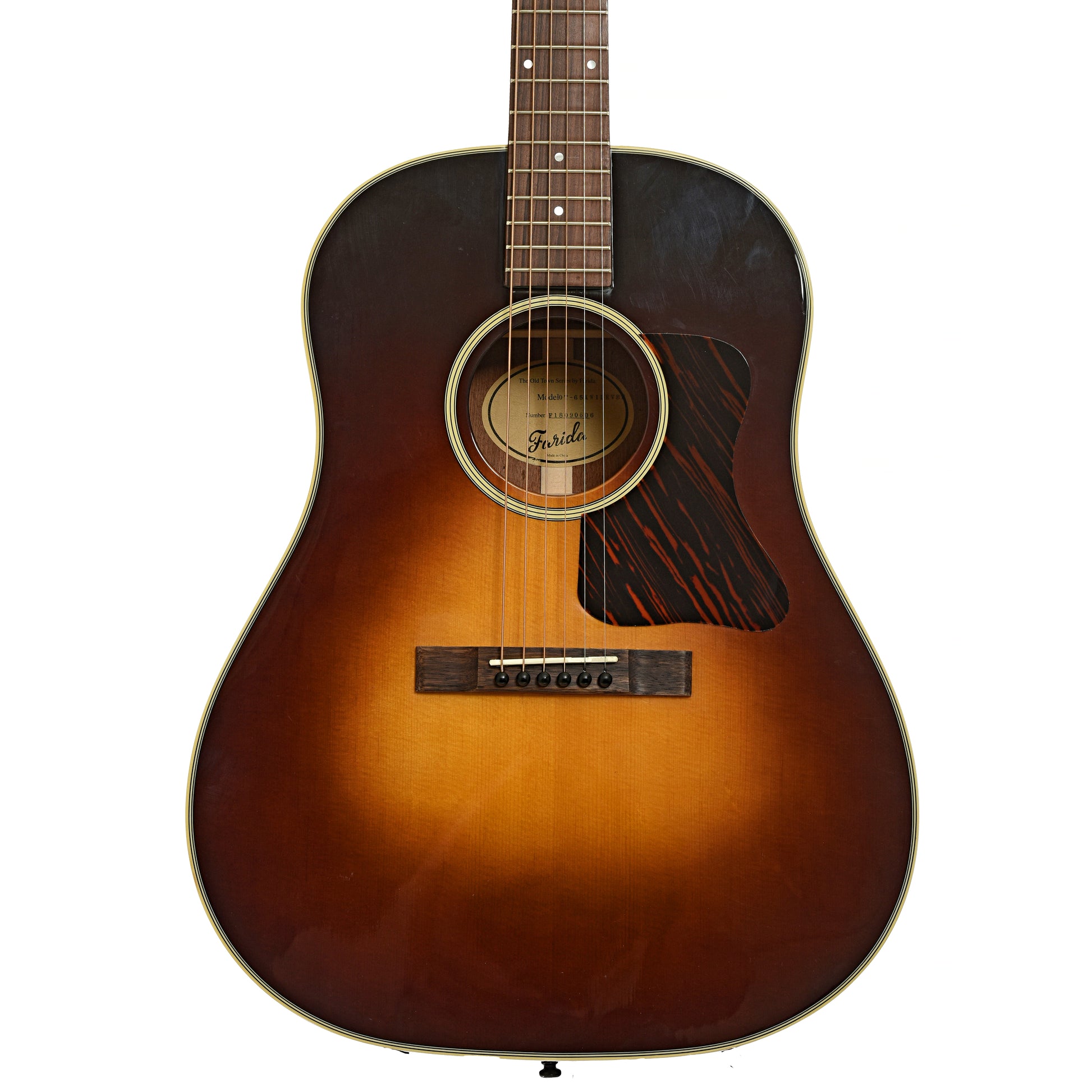 Front of Farida Holiday Pack, All Solid Dreadnought Acoustic Guitar