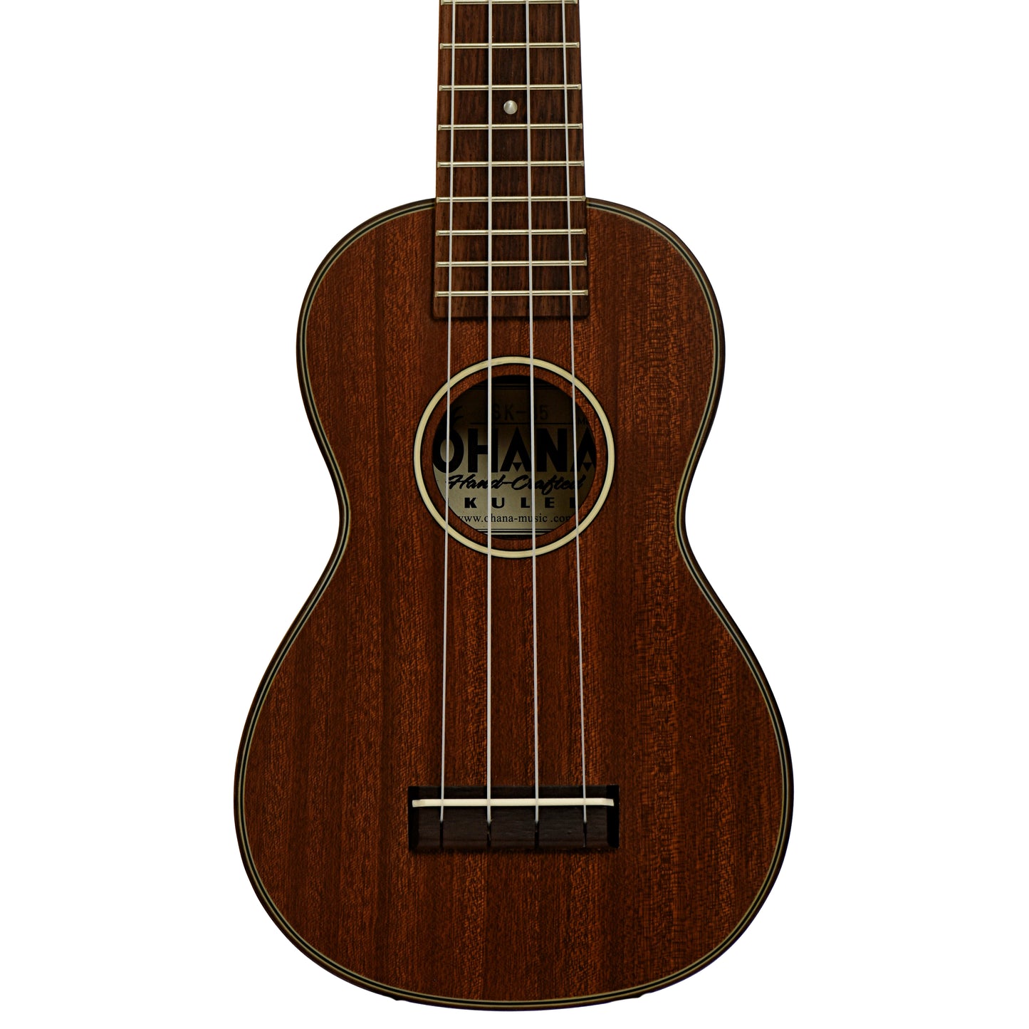 Front of Ohana SK-35S Soprano Ukulele