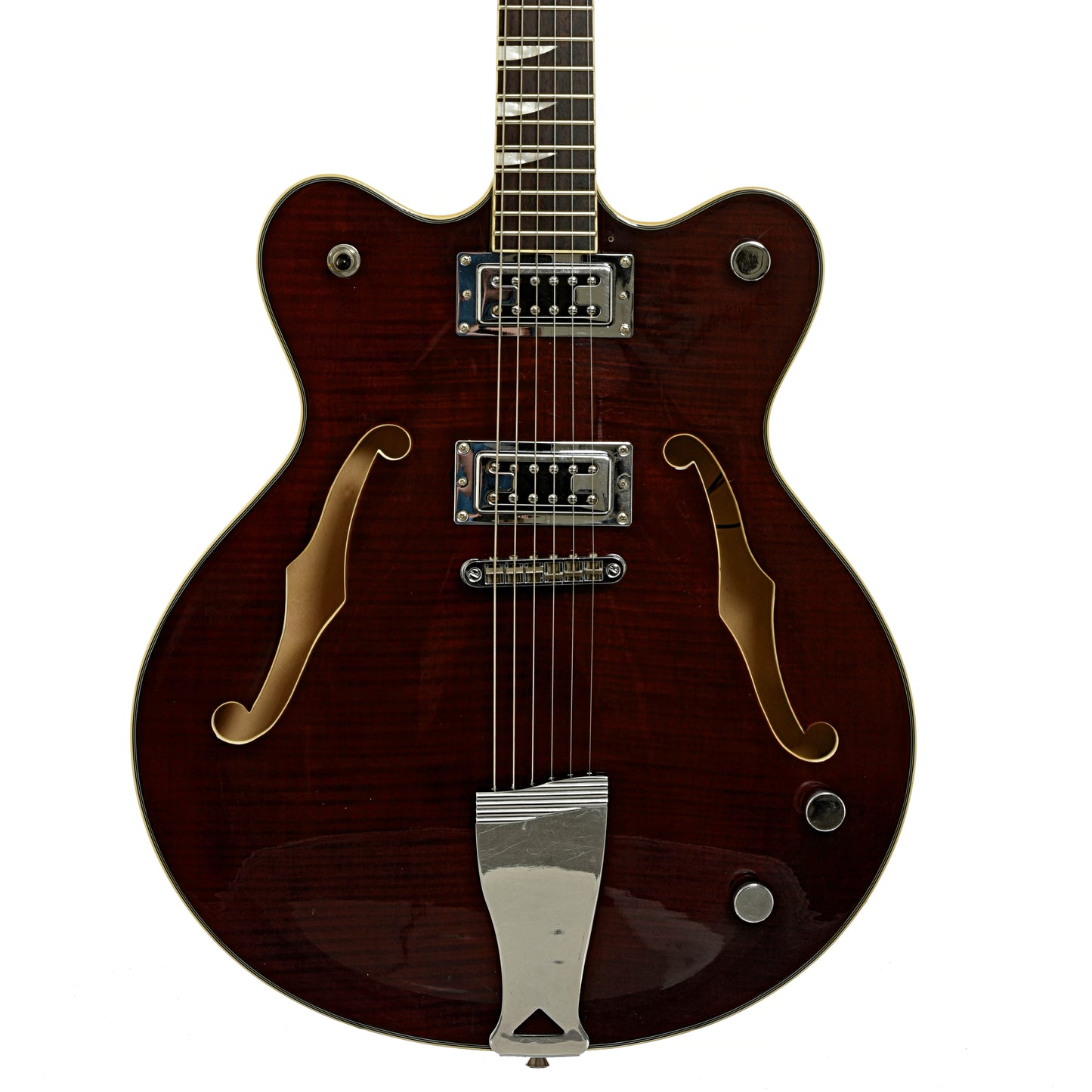 Front of Eastwood Classic 6 Semi-Hollowbody Electric Guitar