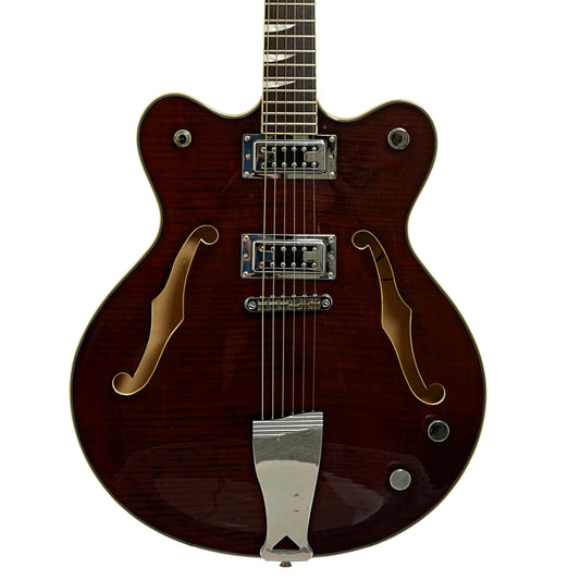 Front of Eastwood Classic 6 Semi-Hollowbody Electric Guitar