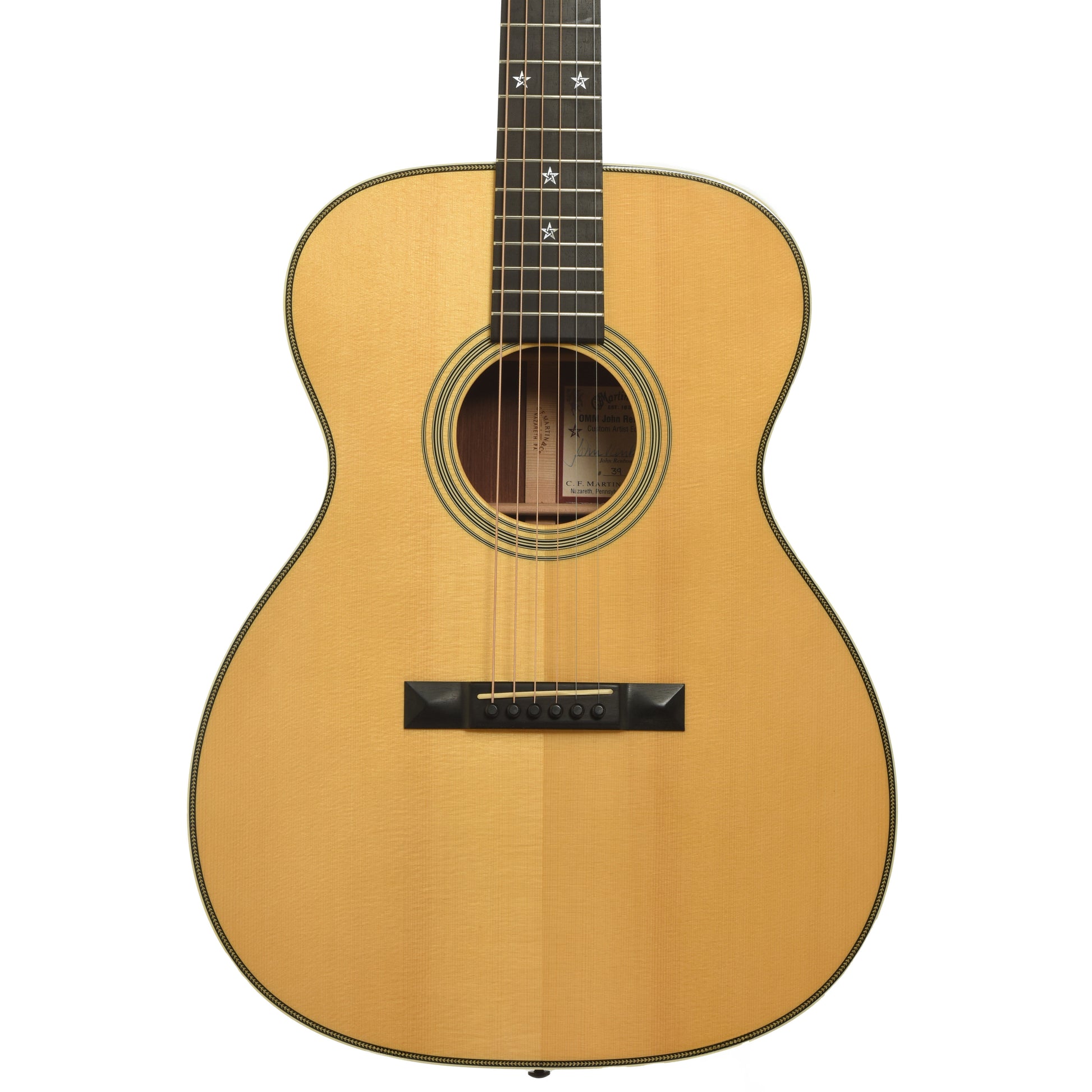 Front of Martin OMM John Renbourn Model Acoustic Guitar