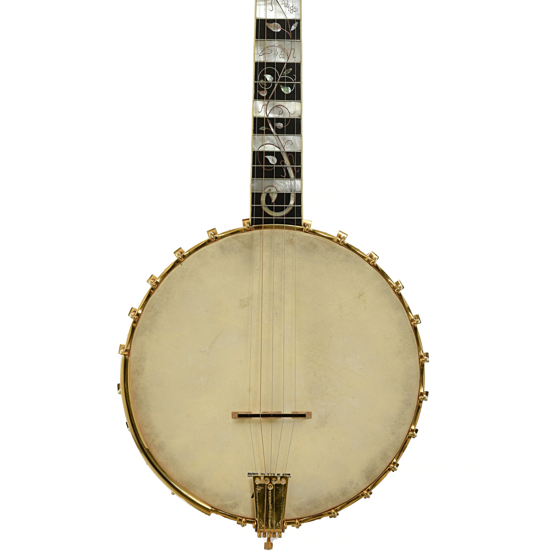 Front of R.O. Buckmaster Deluxe Open Back Banjo