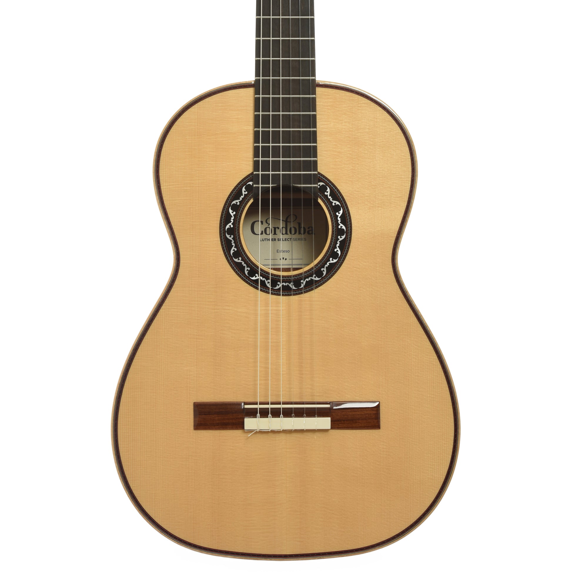 Front of Cordoba Esteso SP Classical Acoustic Guitar