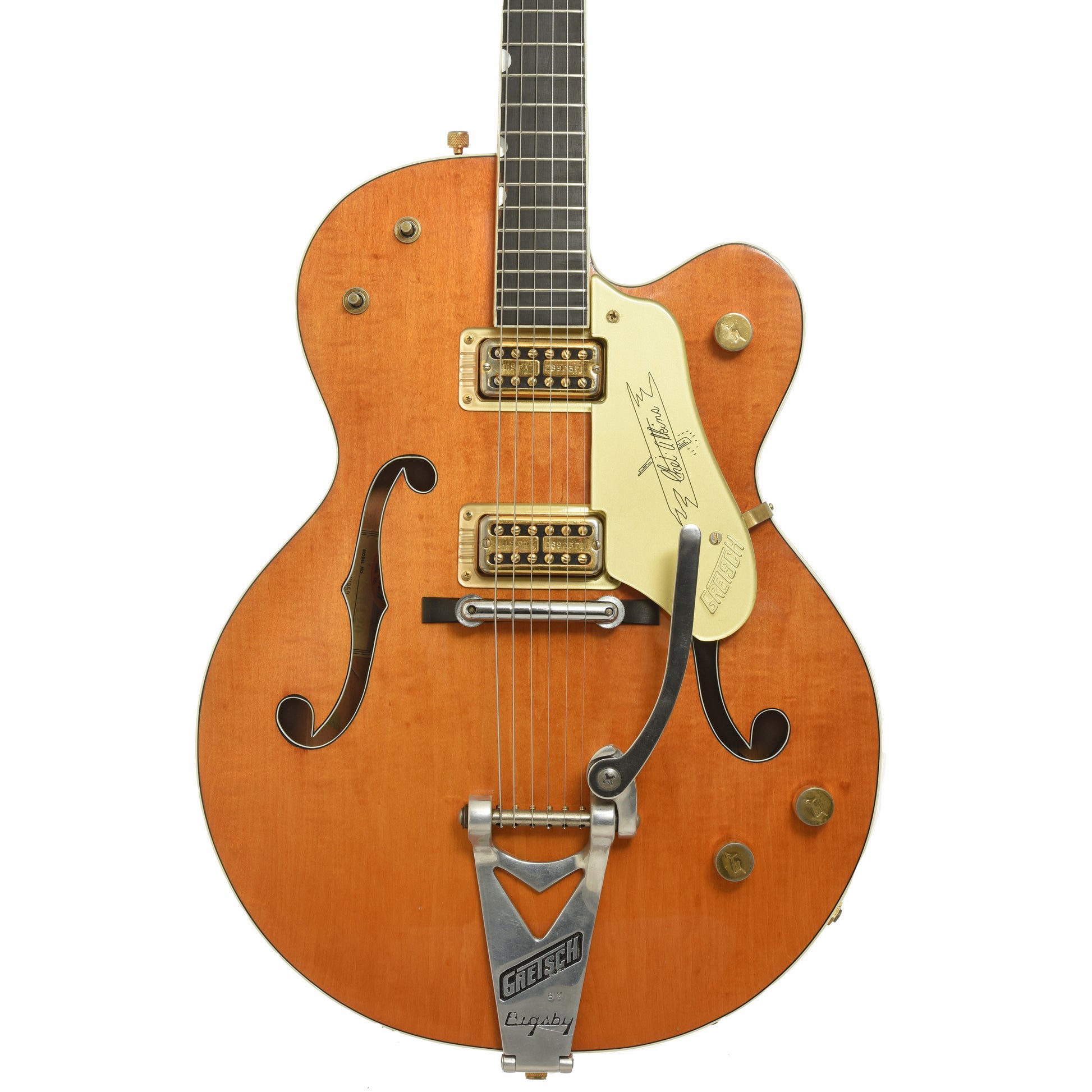 Front of Gretsch 6120 Chet Atkins Hollowbody Elctric Guitar 