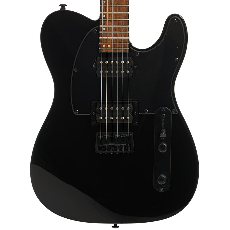 Front of ESP LTD TE-200 Electric Guitar Black Finish