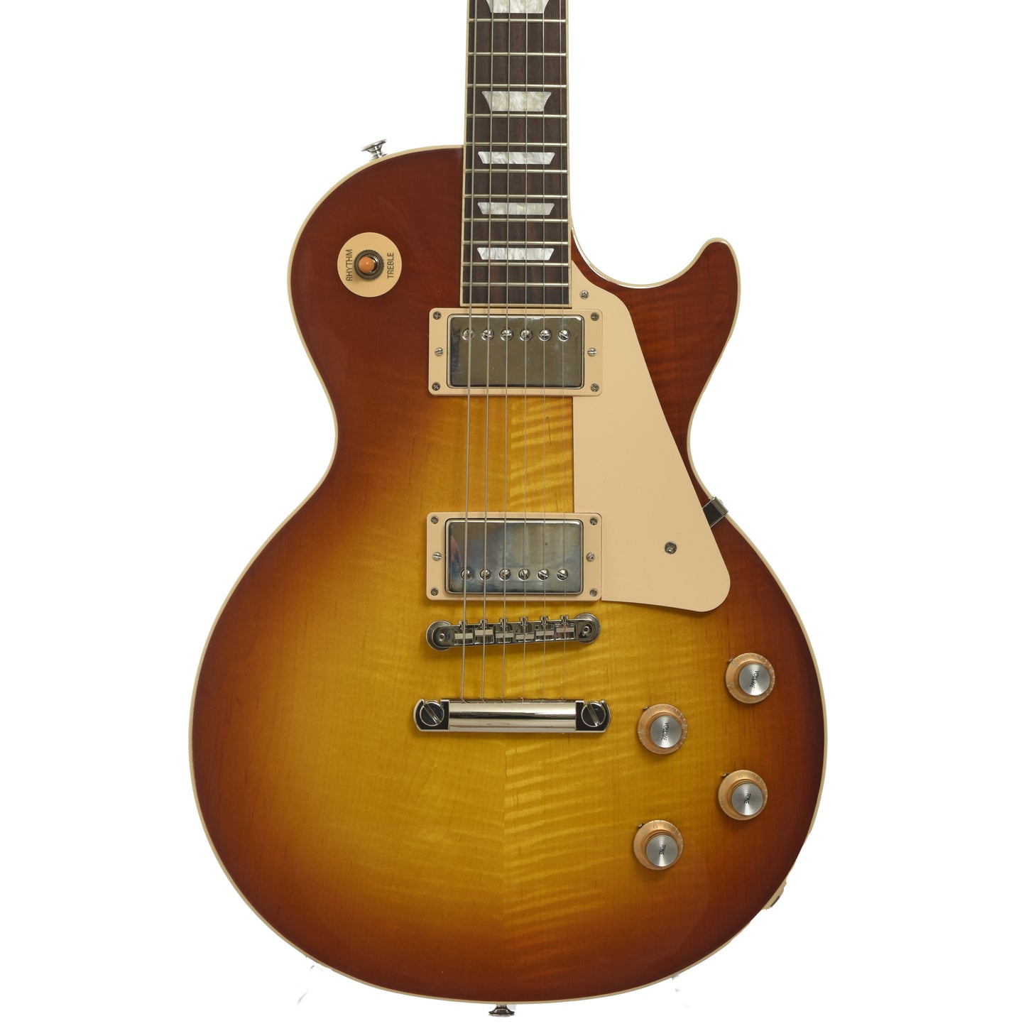 Front of Gibson Les Paul Standard 60s Figured Electric Guitar 