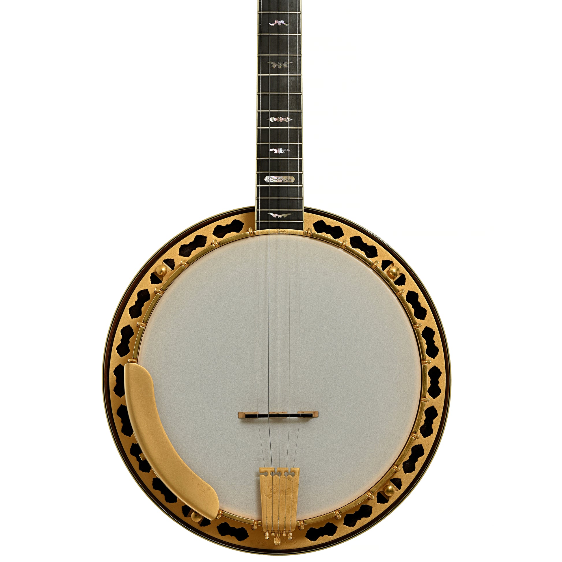 Front of Prucha Bat Custom Resonator Banjo