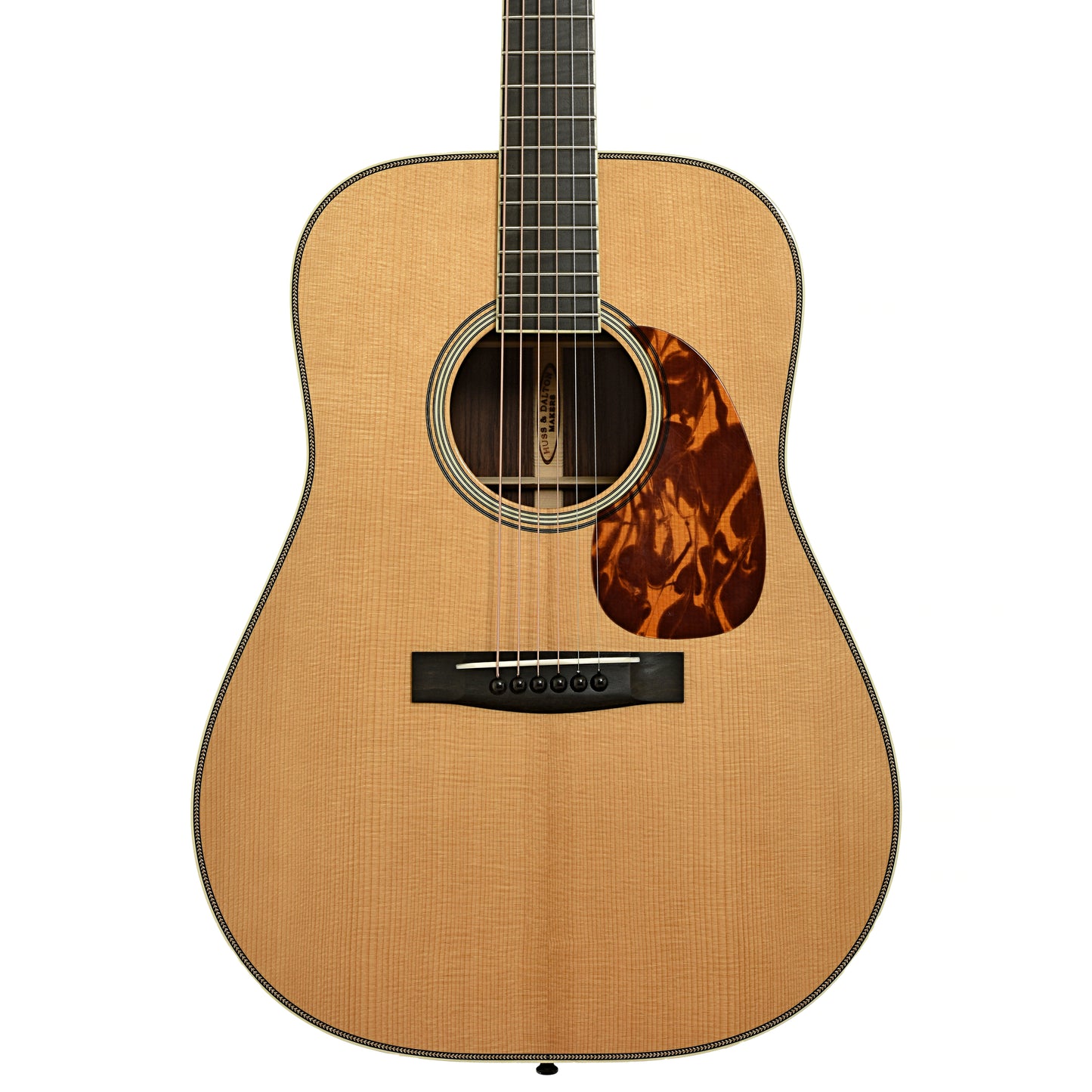 Front of Huss and Dalton TDR-Pilgrim Custom Acoustic Guitar 