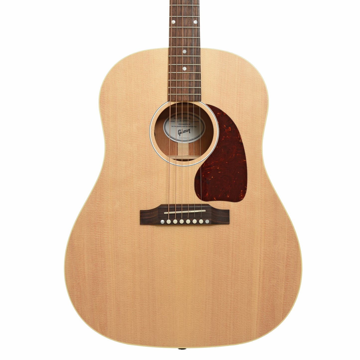 Front of Gibson J-45 Special Acoustic Guitar
