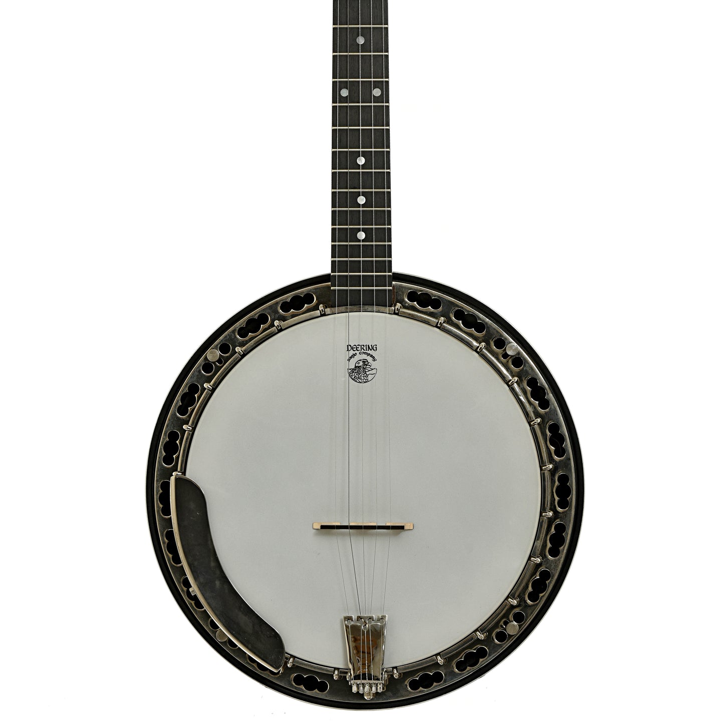 Front of Deering Sierra Mahogany Resonator Banjo