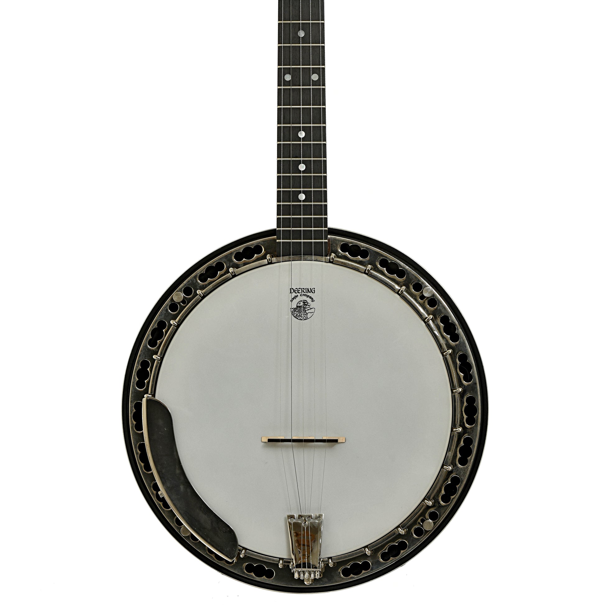 Front of Deering Sierra Mahogany Resonator Banjo
