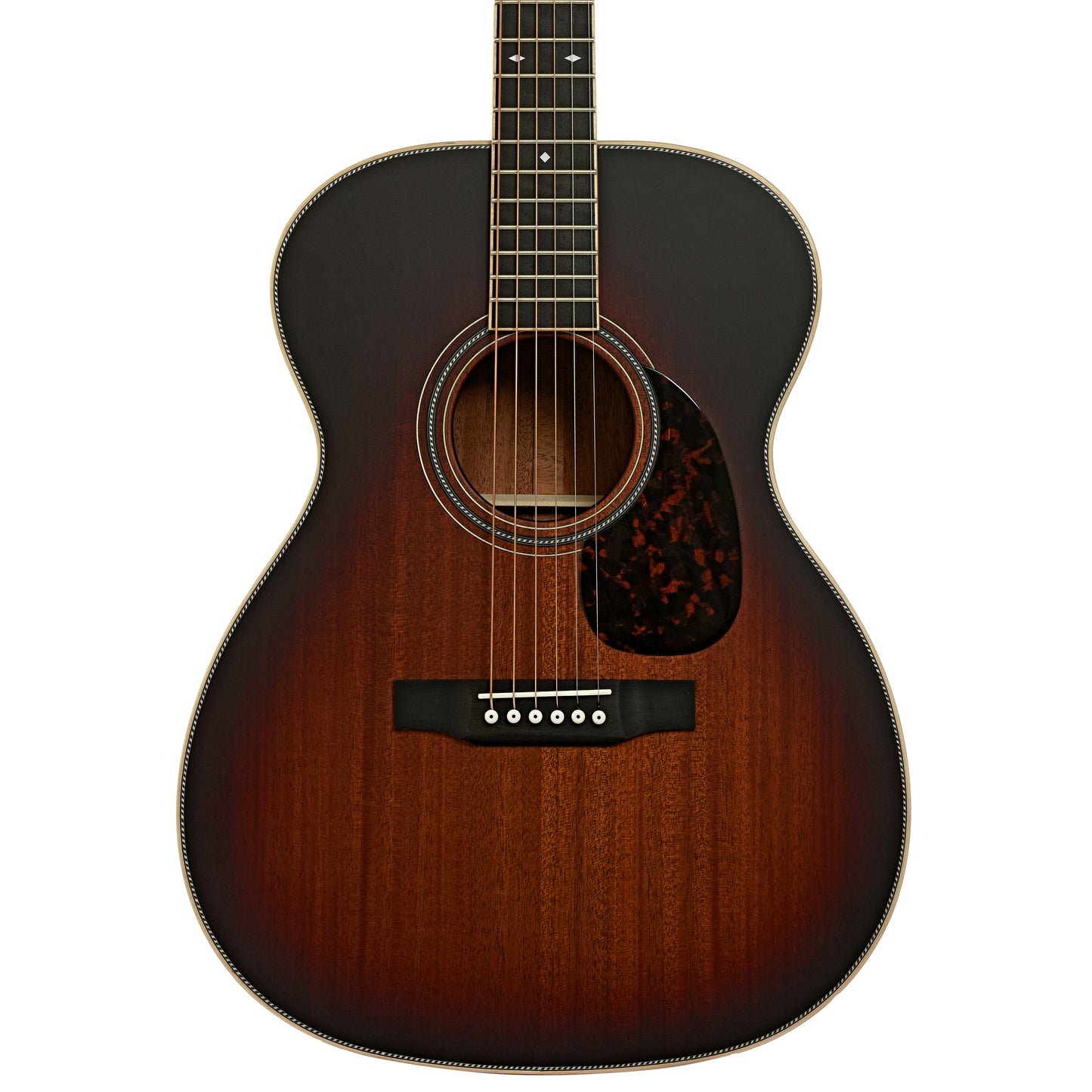 Front of Larrivee OM-40 Mahogany Acoustic Guitar
