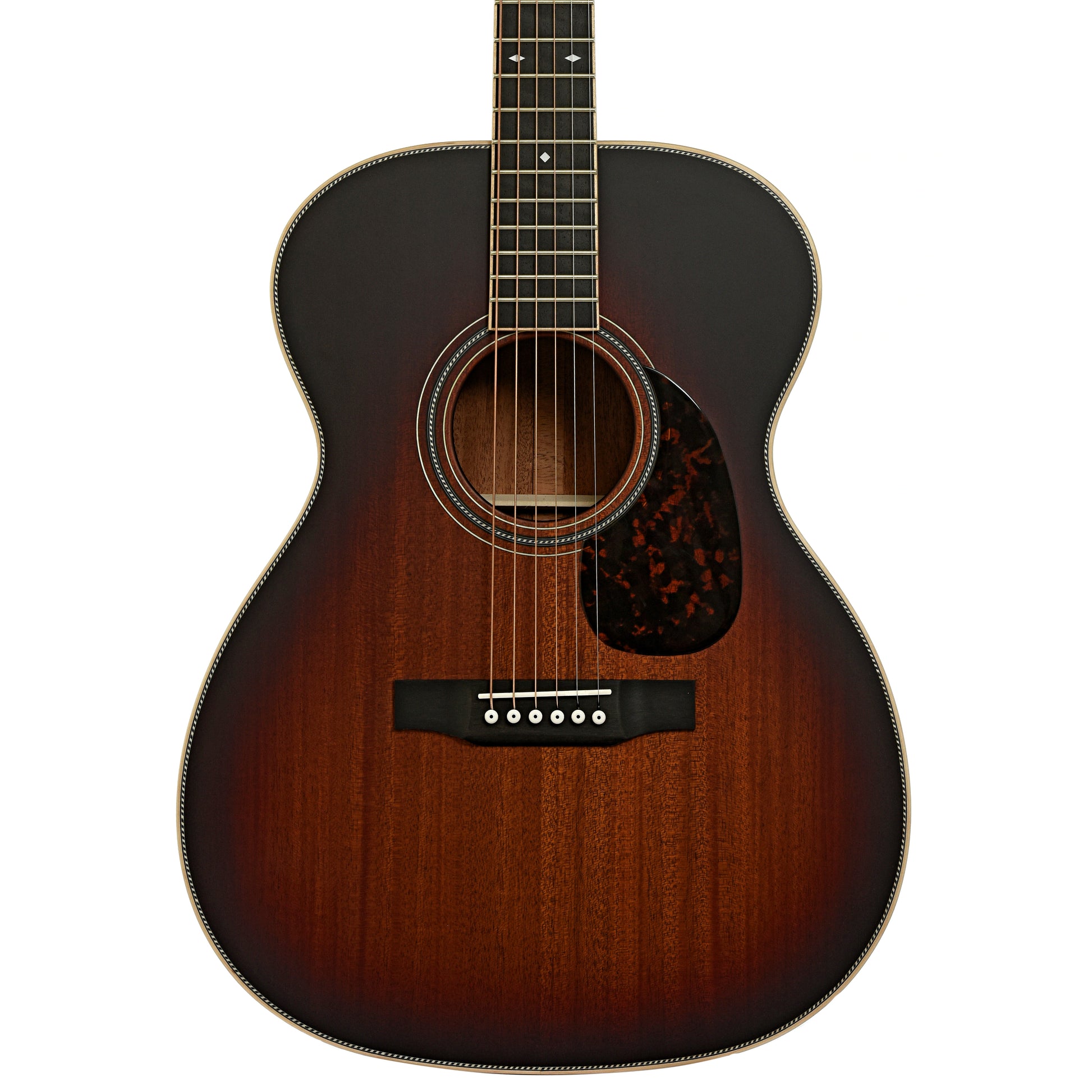 Front of Larrivee OM-40 Mahogany Acoustic Guitar
