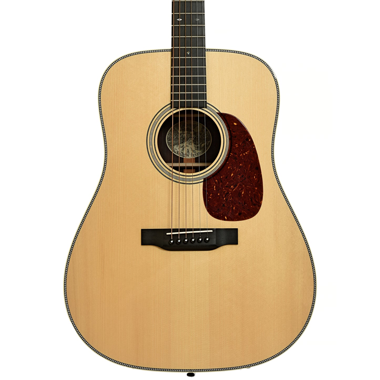 Front of Collings D2HA Guitar & Case, Adirondack Top, Wide Nut 