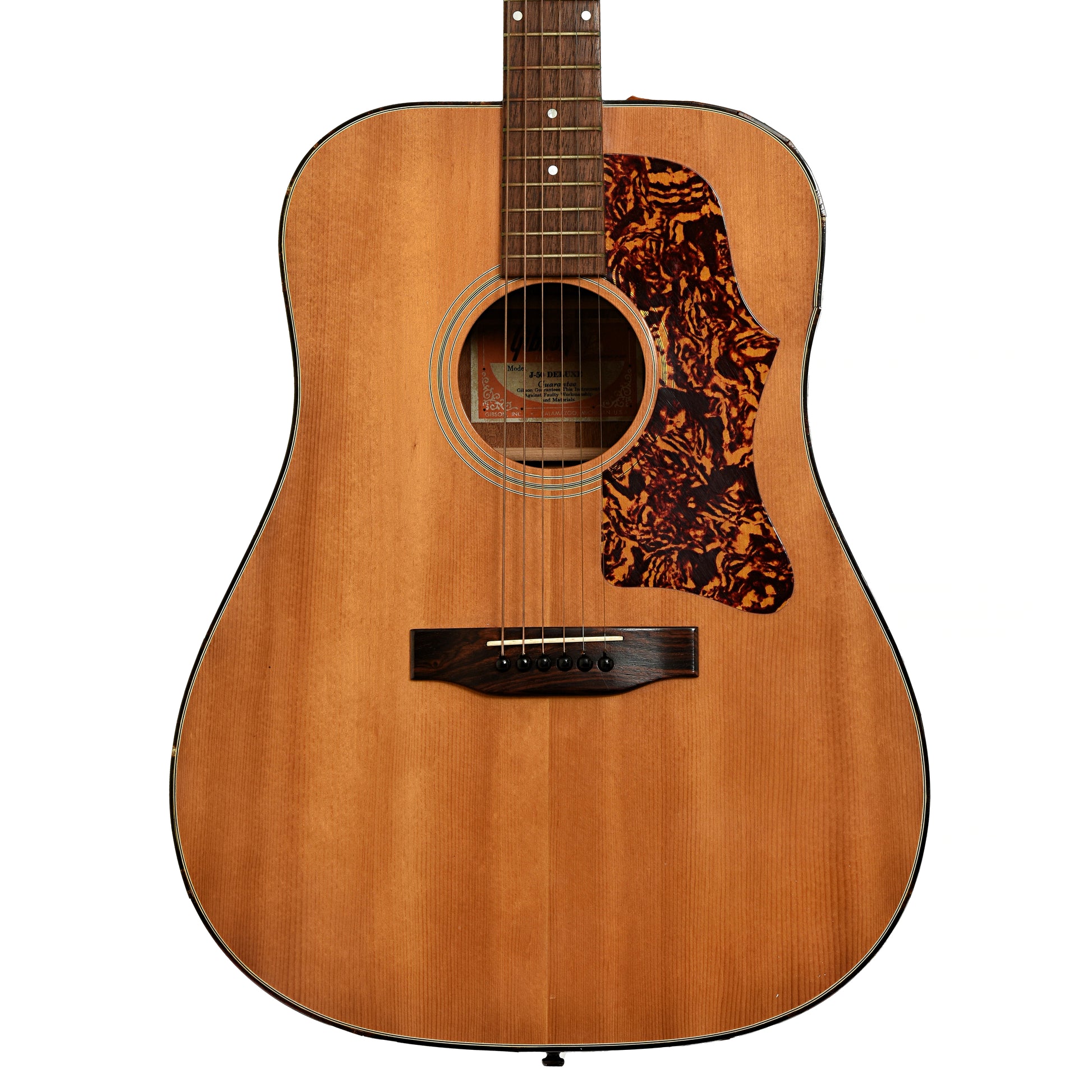 Front of Gibson J-50 Deluxe Acoustic Guitar 
