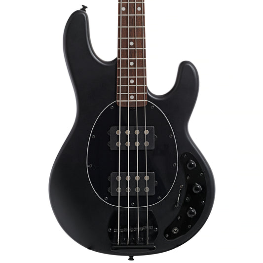 front of Sterling by Music Man RAY4HH 4-String Bass, Stealth Black