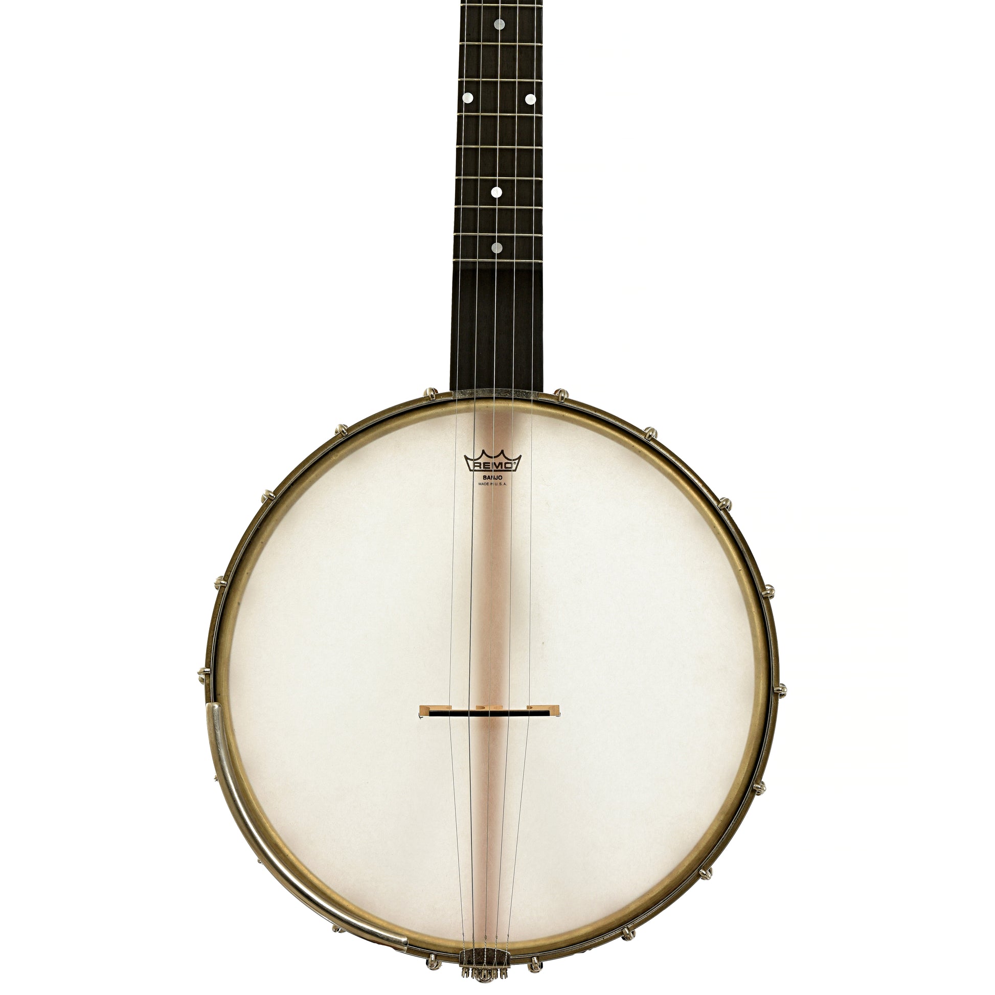 Front of Mike Ramsey Custom Maple Special Open Back Banjo