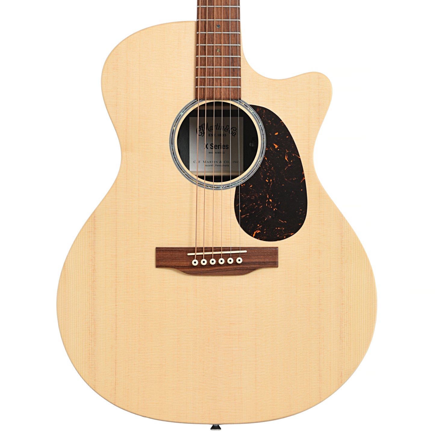 Front of Martin GPC-X2E Cocobolo Acoustic Guitar