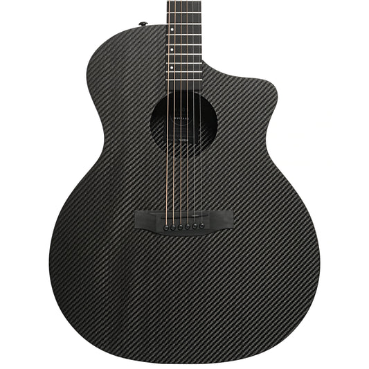 Front of KLOS Guitars Grand Cutaway Full Carbon Acoustic-Electric Guitar