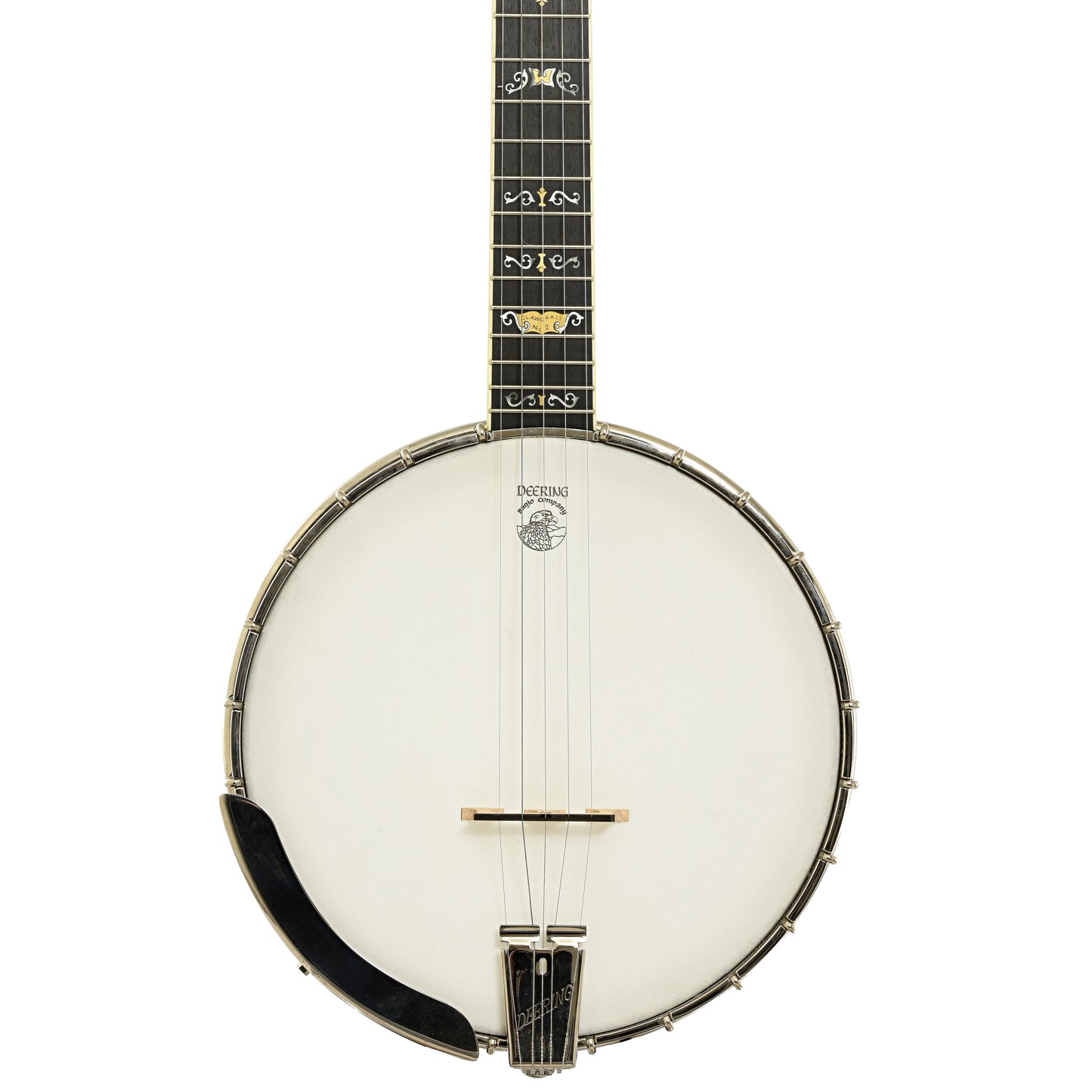 Front of Deering Claw Grass 2 Open Back Banjo