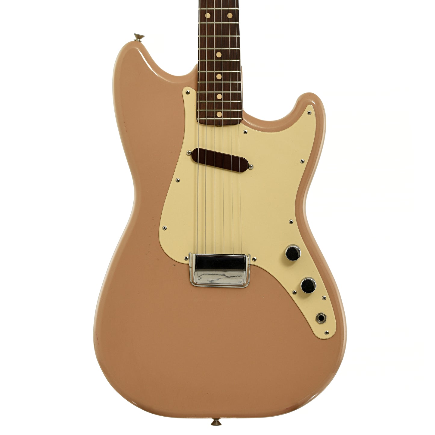 Front of Fender Musicmaster Electric Guitar