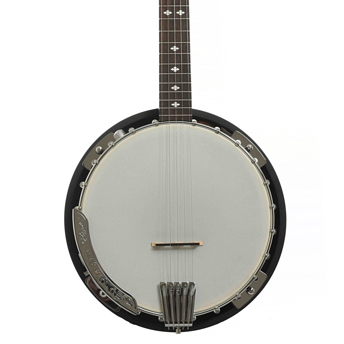 Front of Gold Tone CC-100R+ Cripple Creek Acoustic-Electric Resonator Banjo & Gigbag