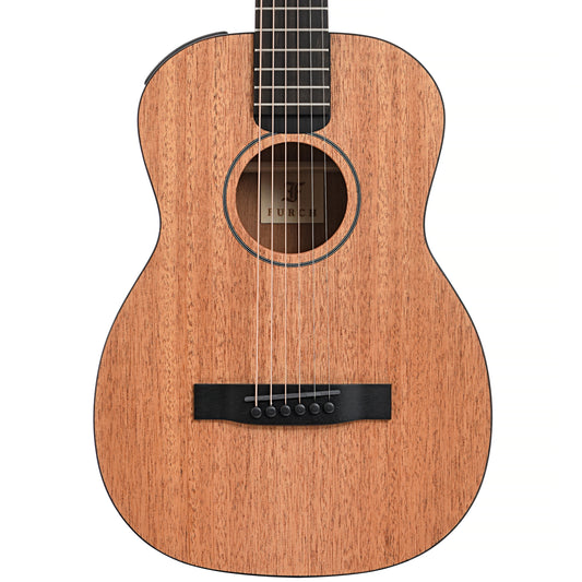 front of Furch LJ10-MM Little Jane Travel Guitar, Mahogany Top