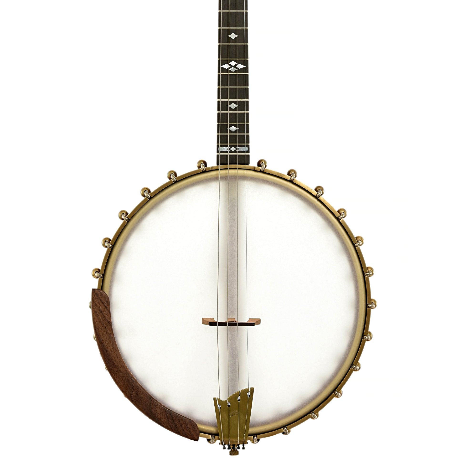 Front of Ome Wicklow 12" Maple Tenor Open Back Banjo