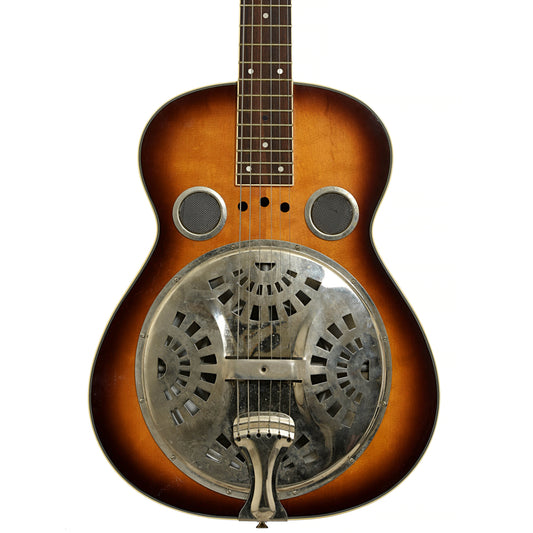 Front of Flinthill FHD100S Squareneck Resonator Guitar 