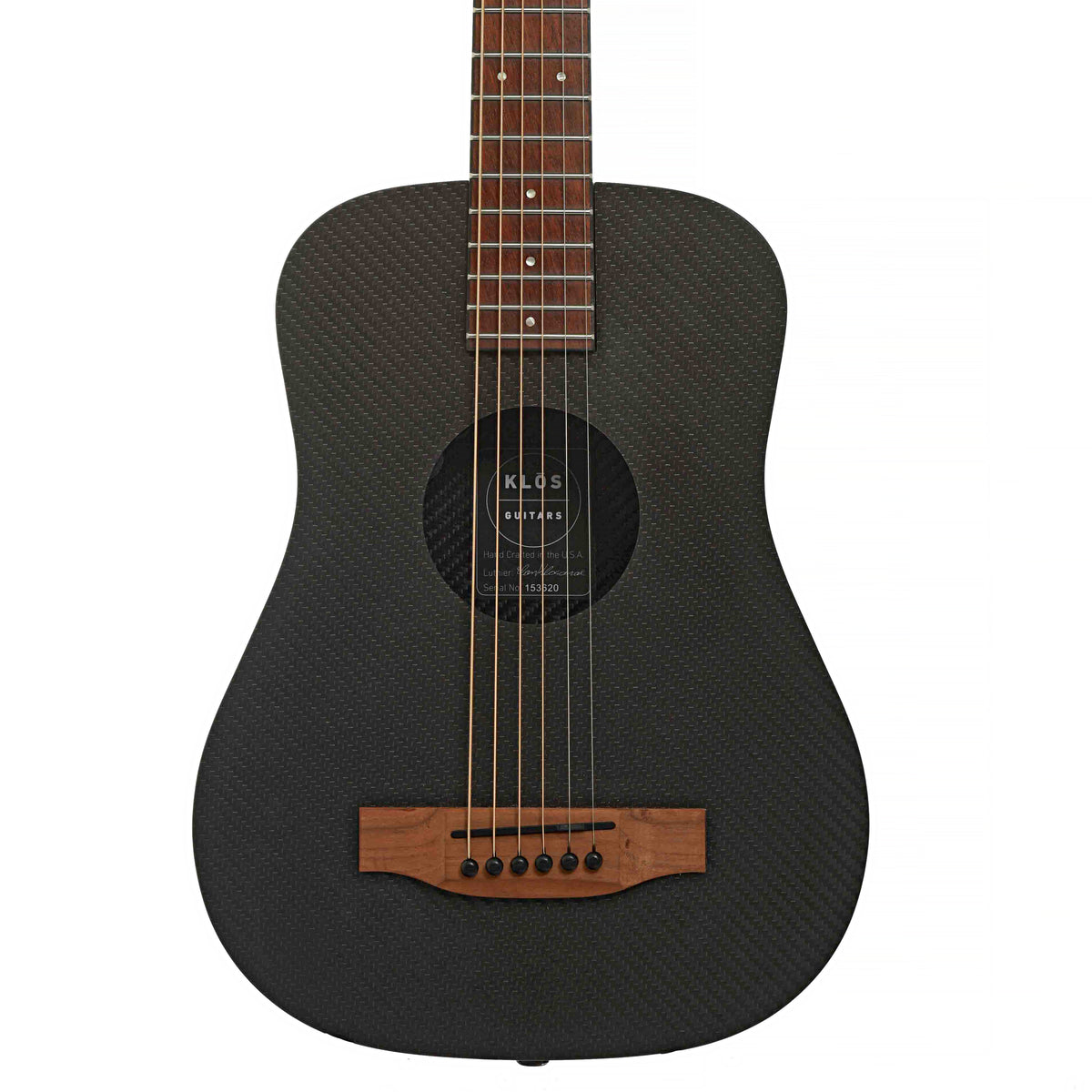 Front of Klos Travel Acoustic-Electric Guitar