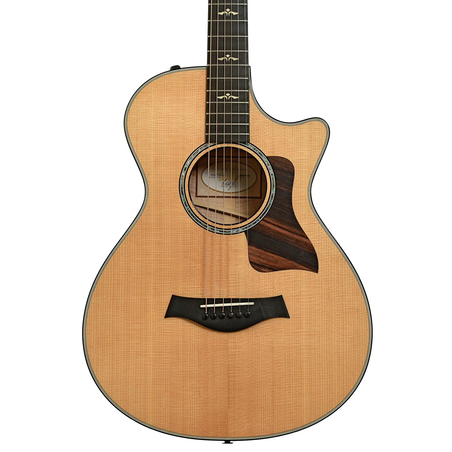 Front of Taylor 612ce 12-Fret Acoustic-Electric Guitar