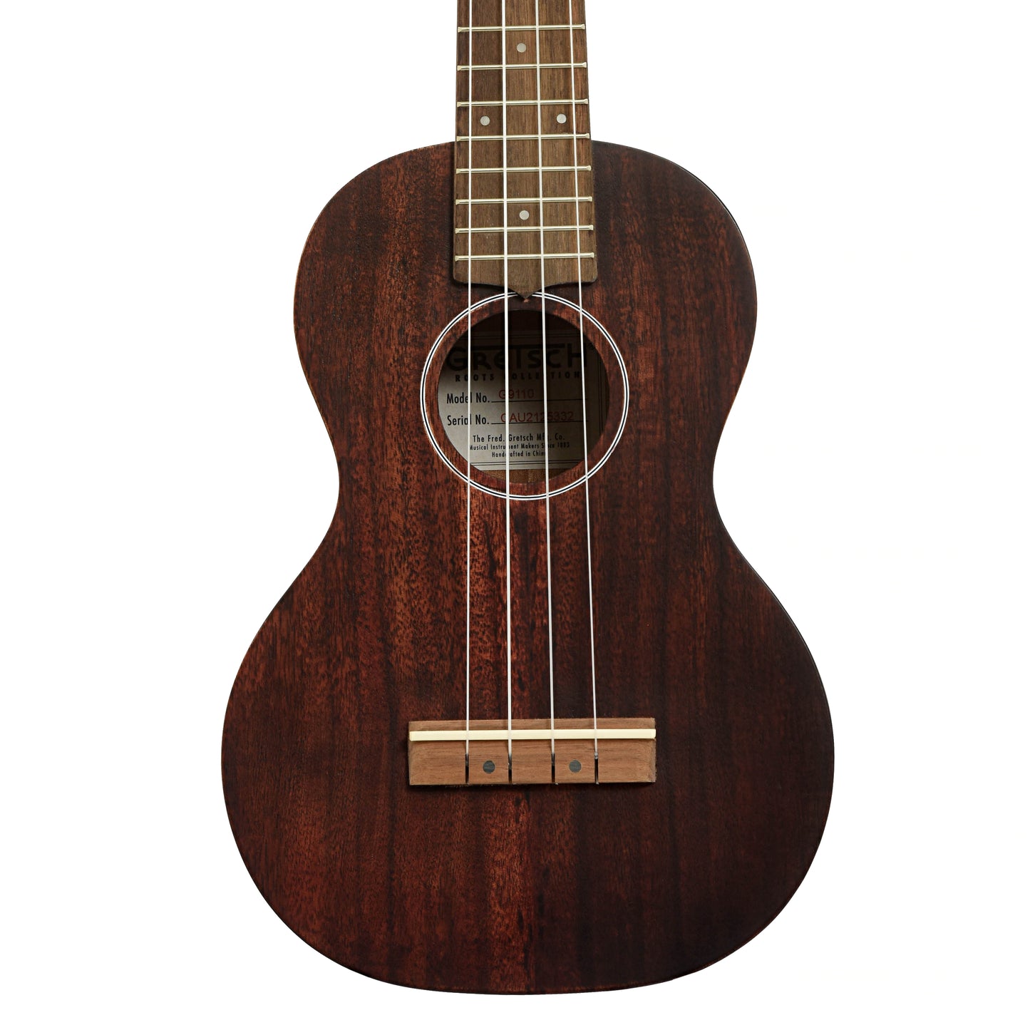 Front of Gretsch G9110 Concert Standard Ukulele