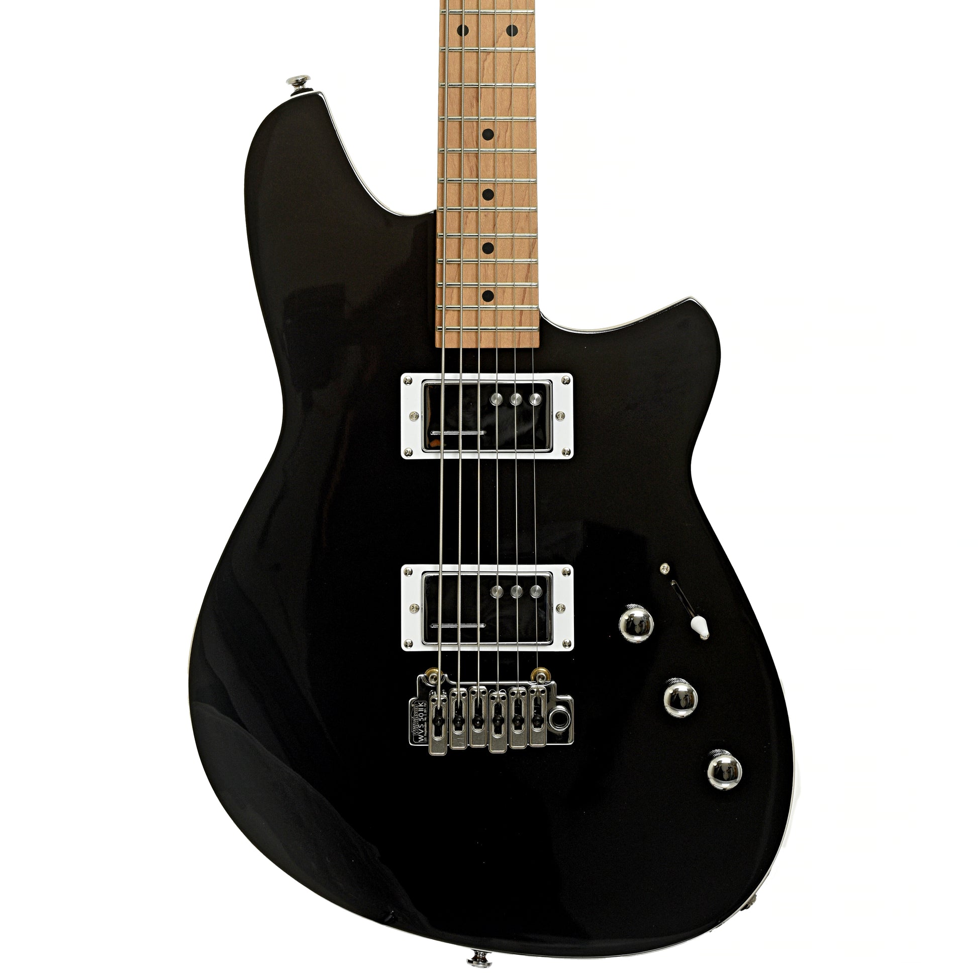 Front of Reverend Descent Wilkinson Electric Baritone Guitar