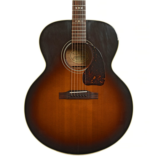 Front of Gibson J-100 Custom Acoustic Guitar