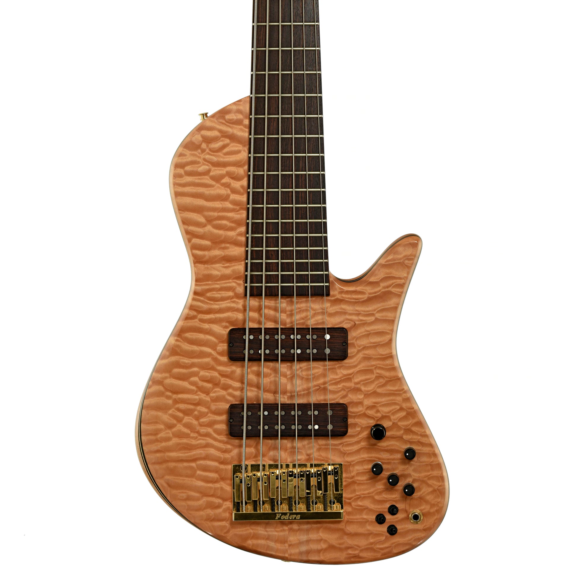 Front of Fodera Emperor II Elite Singlecut 6-String Electric Bass