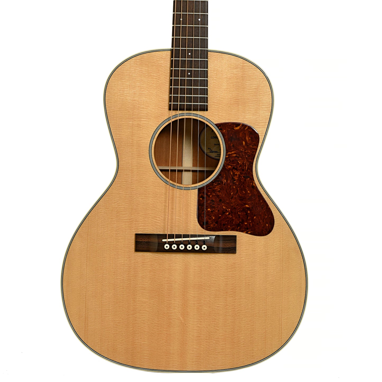 Front of Bourgeois Professional Series Natural LDB-O Acoustic Guitar and Case, 14 Fret
