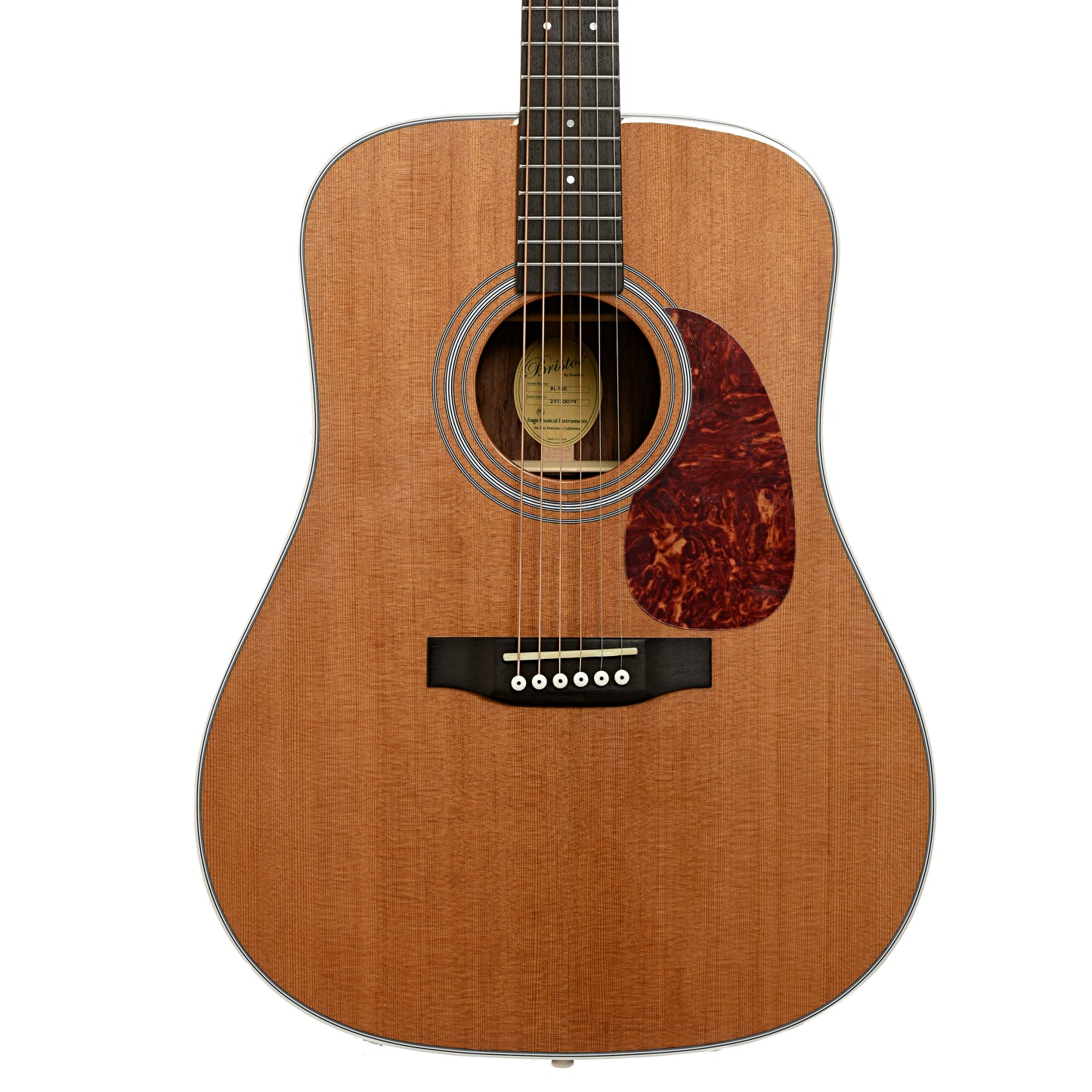 Front of Bristol by Blueridge BL-160 Deluxe Series Dreadnought Acoustic Guitar