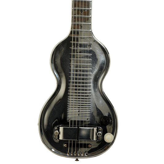 Front of Rickenbacher Silver Hawaiian Silver Hawaiian Lap Steel