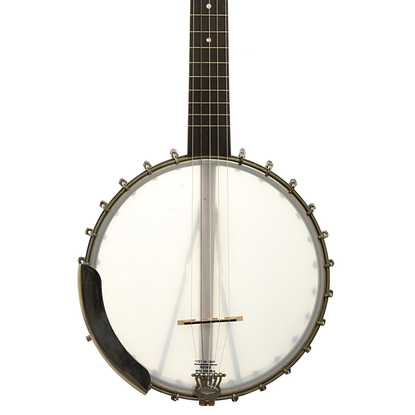 Front of Lyon & Healy College Line Openback Banjo 