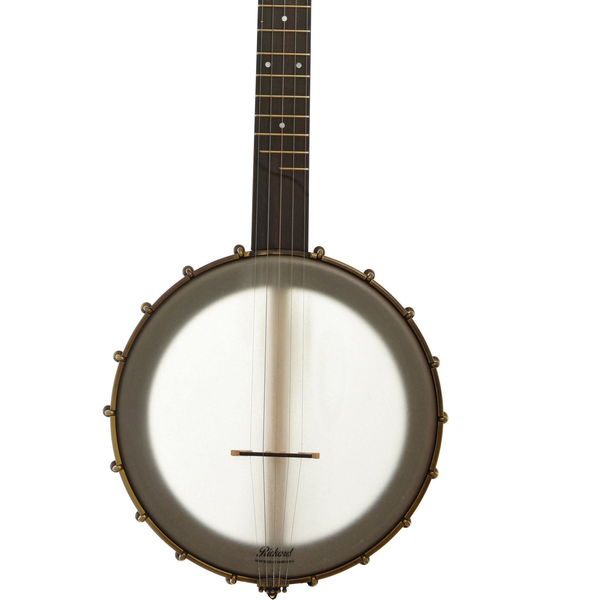 Front of Rickard Maple Ridge 11 in. Openback Banjo