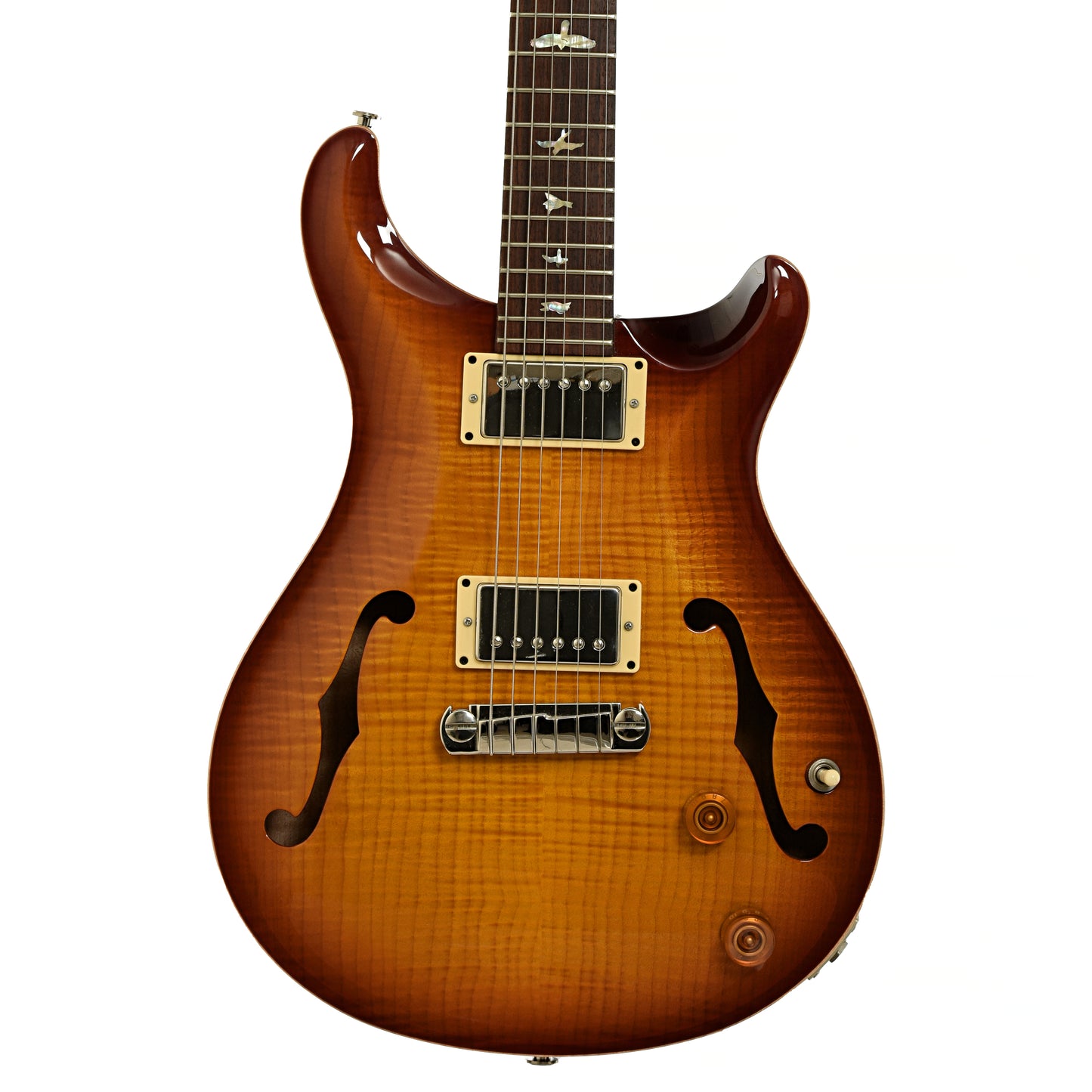 Front of PRS McCarty Hollowbody II Electric Guitar