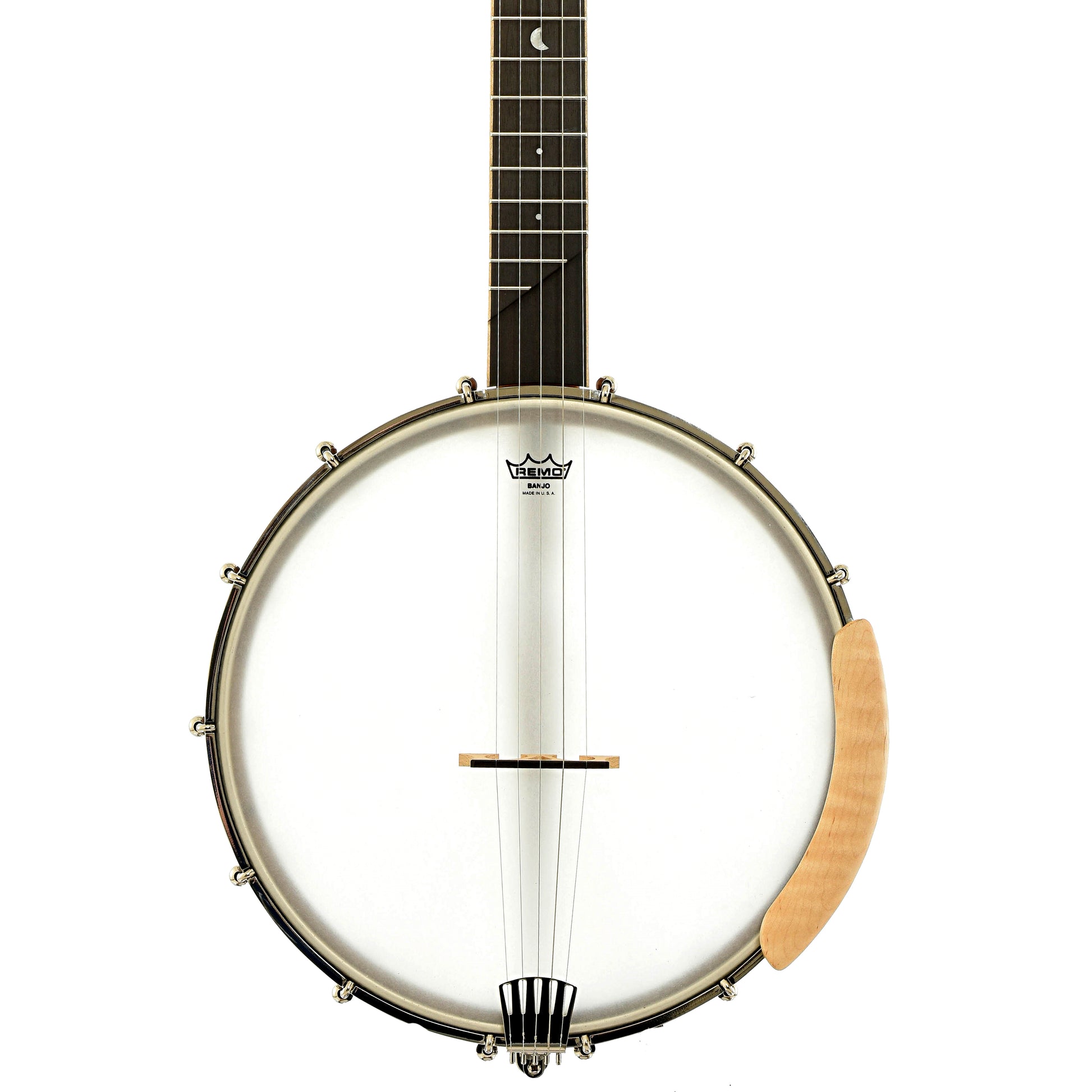 Front of Gold Tone Lefthanded HM-100 High Moon Openback Banjo 