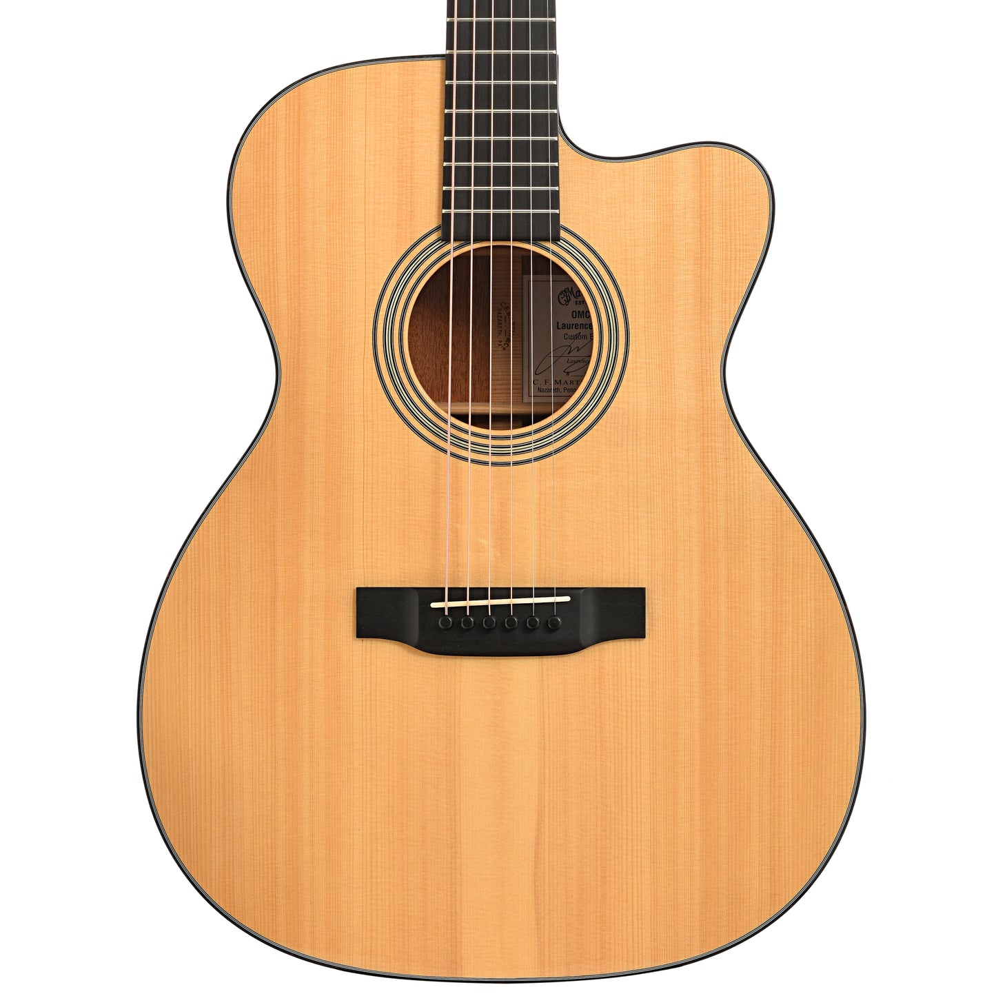 Front of Martin OMC-18 Laurence Juber Acoustic Guitar (2007)