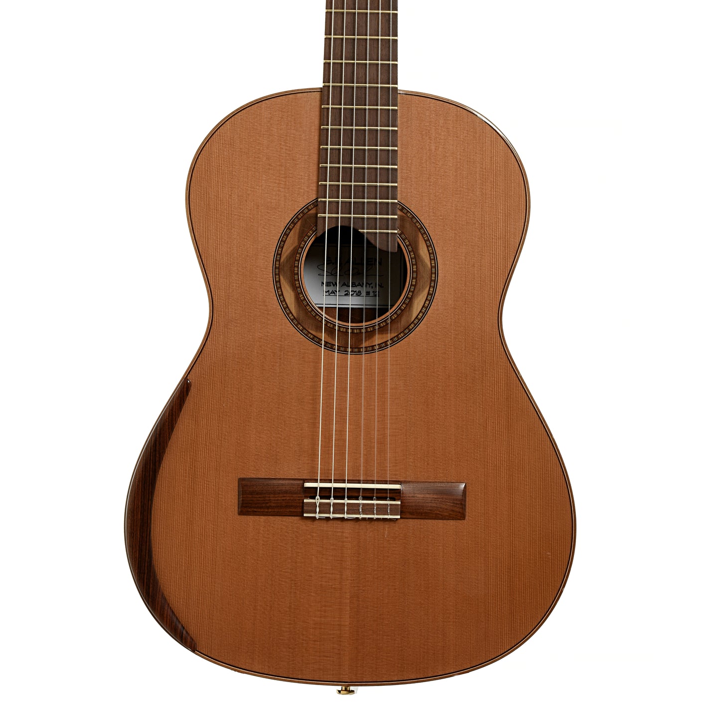 Front of SF Allen Classical Guitar 