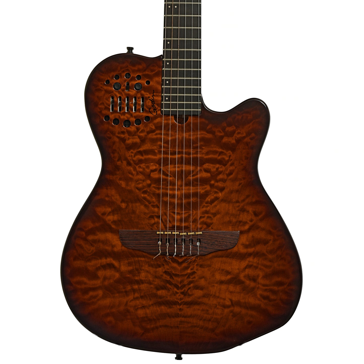 Frotn of Godin Multiac ACS SA Nylon-String Electric Guitar
