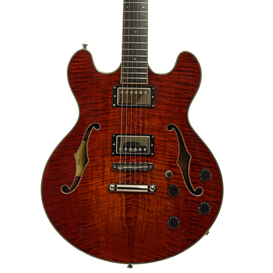 Front of Eastman T185MX Hollowbody Electric Guitar 