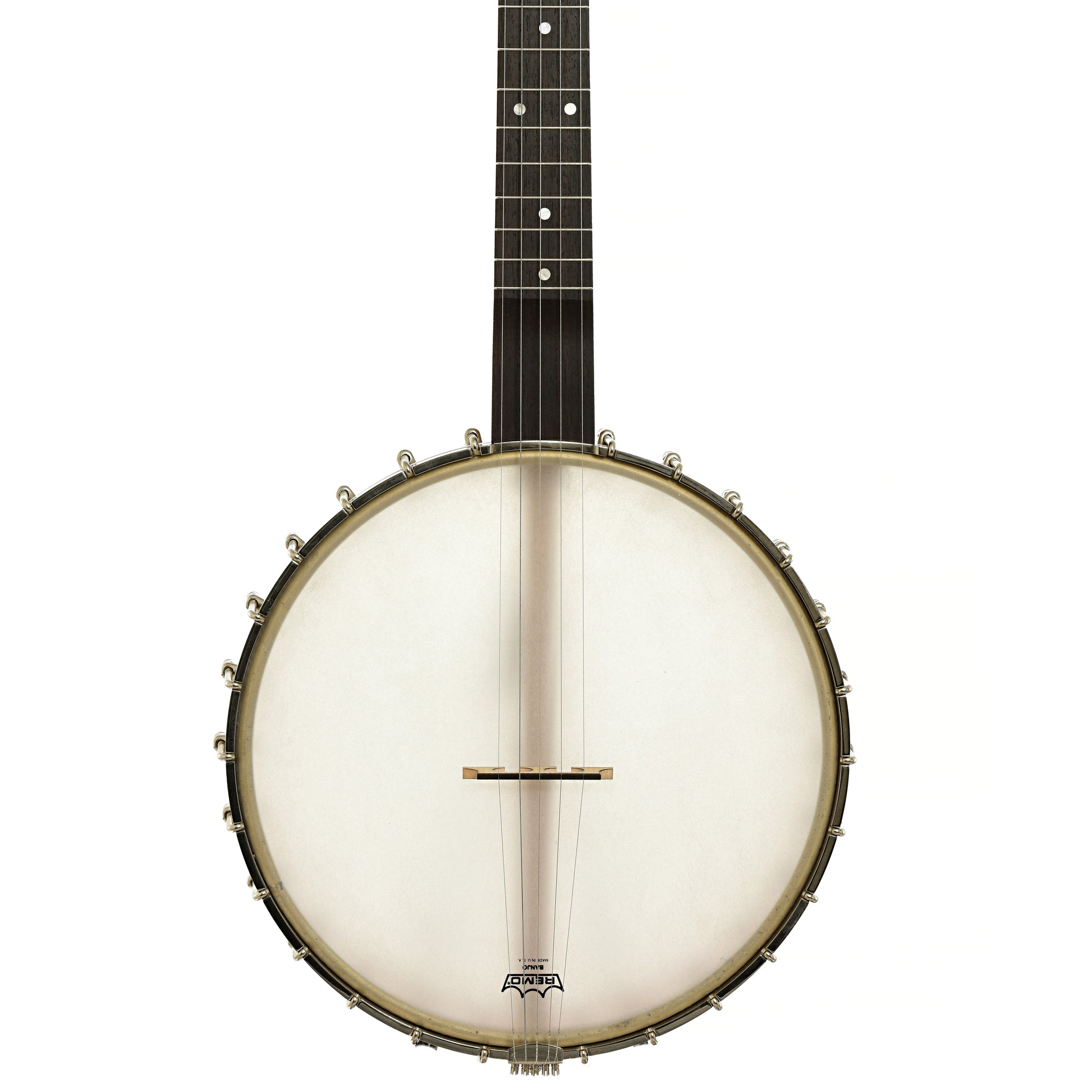 Front of Mike Ramsey Chanterelle Cherry Special 12" Open Back Banjo 