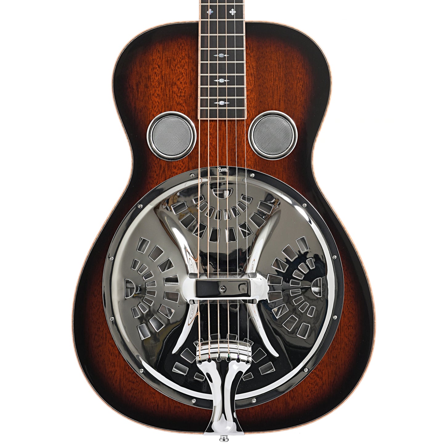 Front of Beard Standard R Model Squareneck Resonator Guitar with Fishman Nashville Pickup